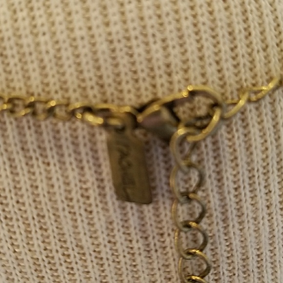 Brass and bead necklace by Rachel - Picture 4 of 4